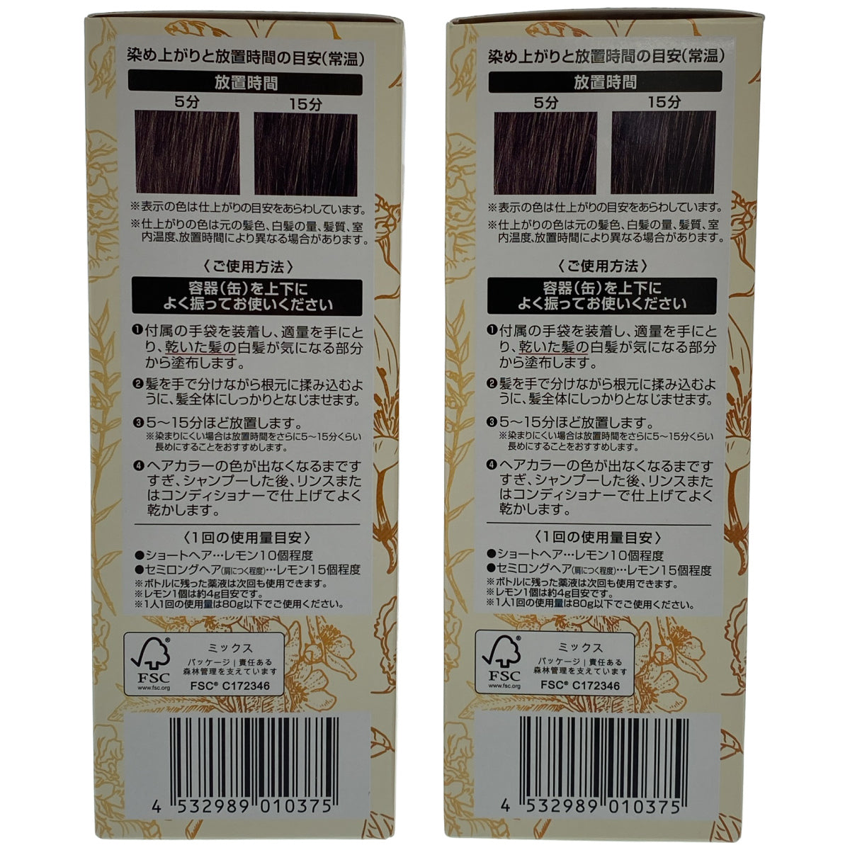 Z000 ヘアボーテ エクラ ボタニカル エアカラーフォーム EX ダークブラウン 80g 計2本セット　ラスト1点！