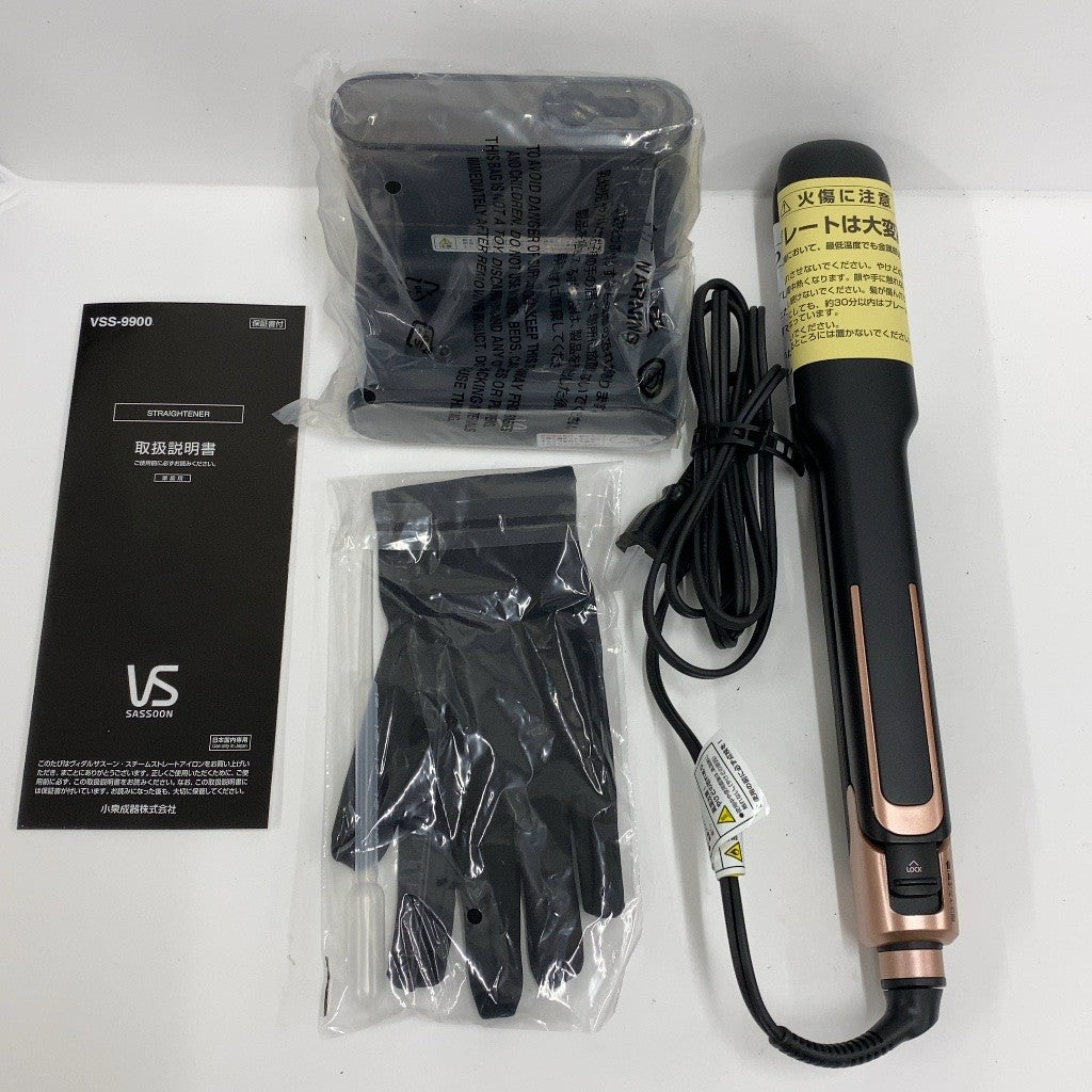 CW1N D ヴィダルサスーン(Vidal Sassoon) ストレート ヘアアイロン  マジックシャイン VSS-9900 ブラック