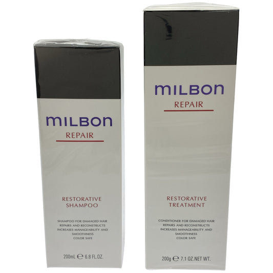 Z000 ミルボン リストラティブ シャンプー 200mL & リストラティブ トリートメント 200g 2個セット