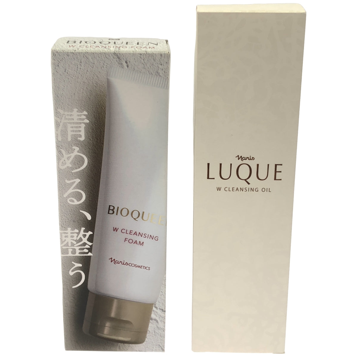 Z000 ナリス ビオクィーン Wクレンジング フォーム 100g & ルクエ 2 Wクレンジング オイル 150mL 2個セット　ラスト1点！