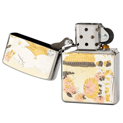 ZIPPO ジッポ― オイルライター ジッポ zp 電鋳板 金閣寺