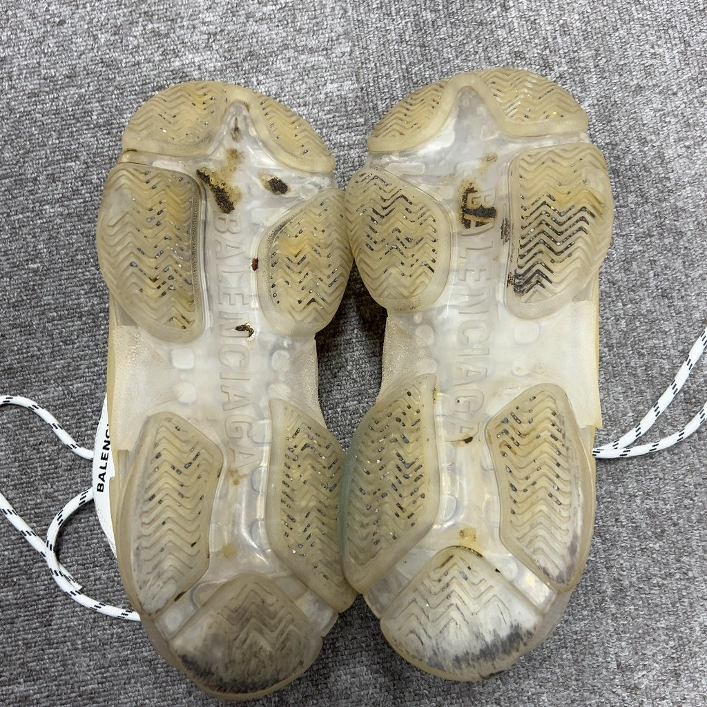 CH02 BALENCIAGA バレンシアガ TRIPLE S CLEAR SOLE TRAINER ダッドスニーカー ホワイト 38