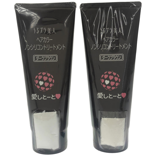 Z000 うるプラ美人 ヘアカラートリートメント ダークブラウン 200g 2個セット　ラスト1点！