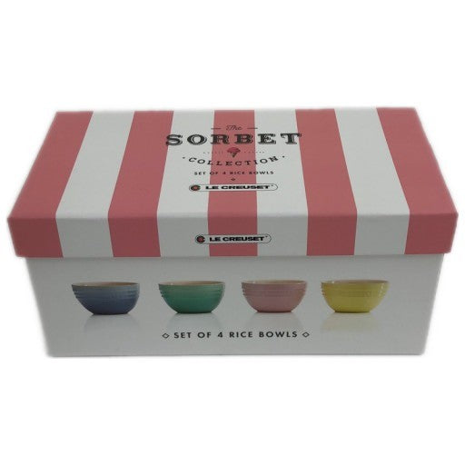 D LE CREUSET ル・クルーゼ　ソルベ コレクション ライスボウル 4個セット【U】