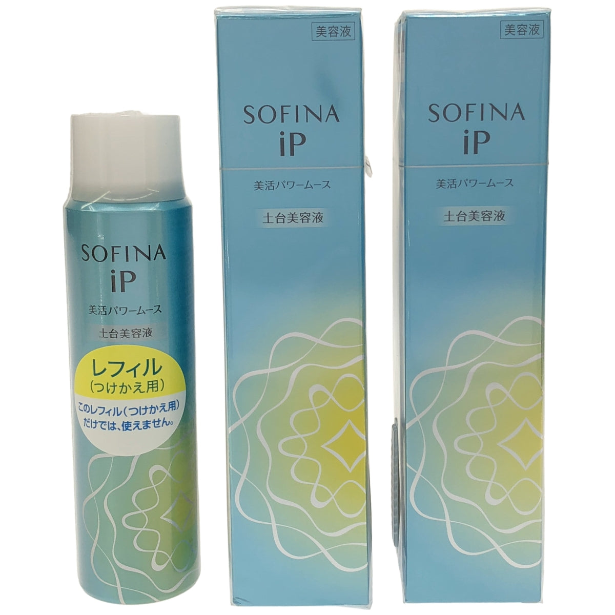 Z000 ソフィーナ iP 美活パワームース 90g 2個 & レフィル 90g 1個 計3個セット