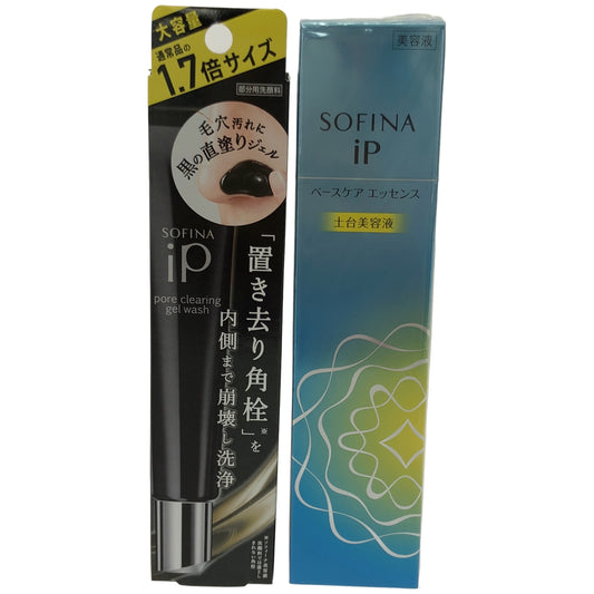 Z000 ソフィーナ iP ベースケア エッセンス 90g & ポア クリアリング ジェル ウォッシュ 51g 2個セット