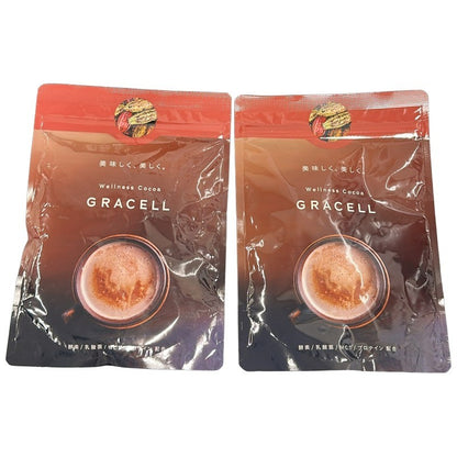 CA31 K GRACELL COCOA グレイセル ウェルネスココア 美容 MCT 酵素 乳酸菌 100g　2袋セット●賞味期限：2026/07～