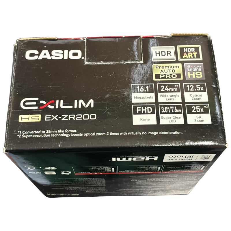 C70H CASIO デジタルカメラ EXILIM EX-ZR200 レッド EX-ZR200RD