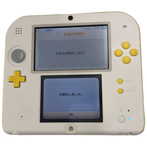 任天堂 ニンテンドー2DS 本体 スーパーマリオパック 【ホワイト×イエロー】FTR-001 ACアダプター付き【W】