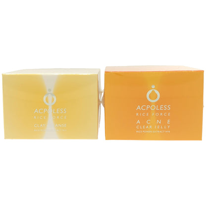 Z000 アクポレス クレイクレンズ 洗顔料 80g & アクネクリアジェリー 薬用クリアジェル 50g 2個セット　ラスト1点！