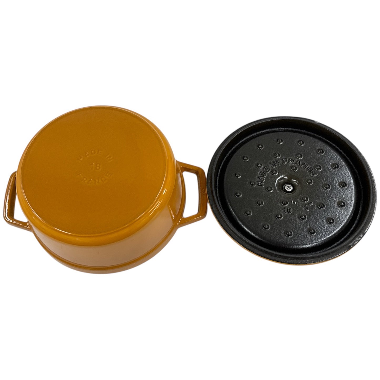 D STAUB ストウブ ピコ・ココット 18cm ラウンド マスタード