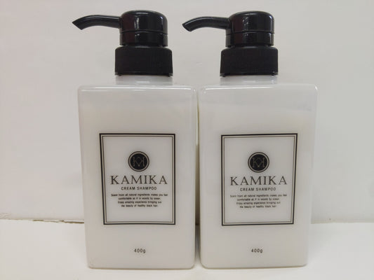 C749 ★KAMIKA カミカ オールインワンクリームシャンプー 頭皮ケア・ダメージケア 400g 2個セット　C