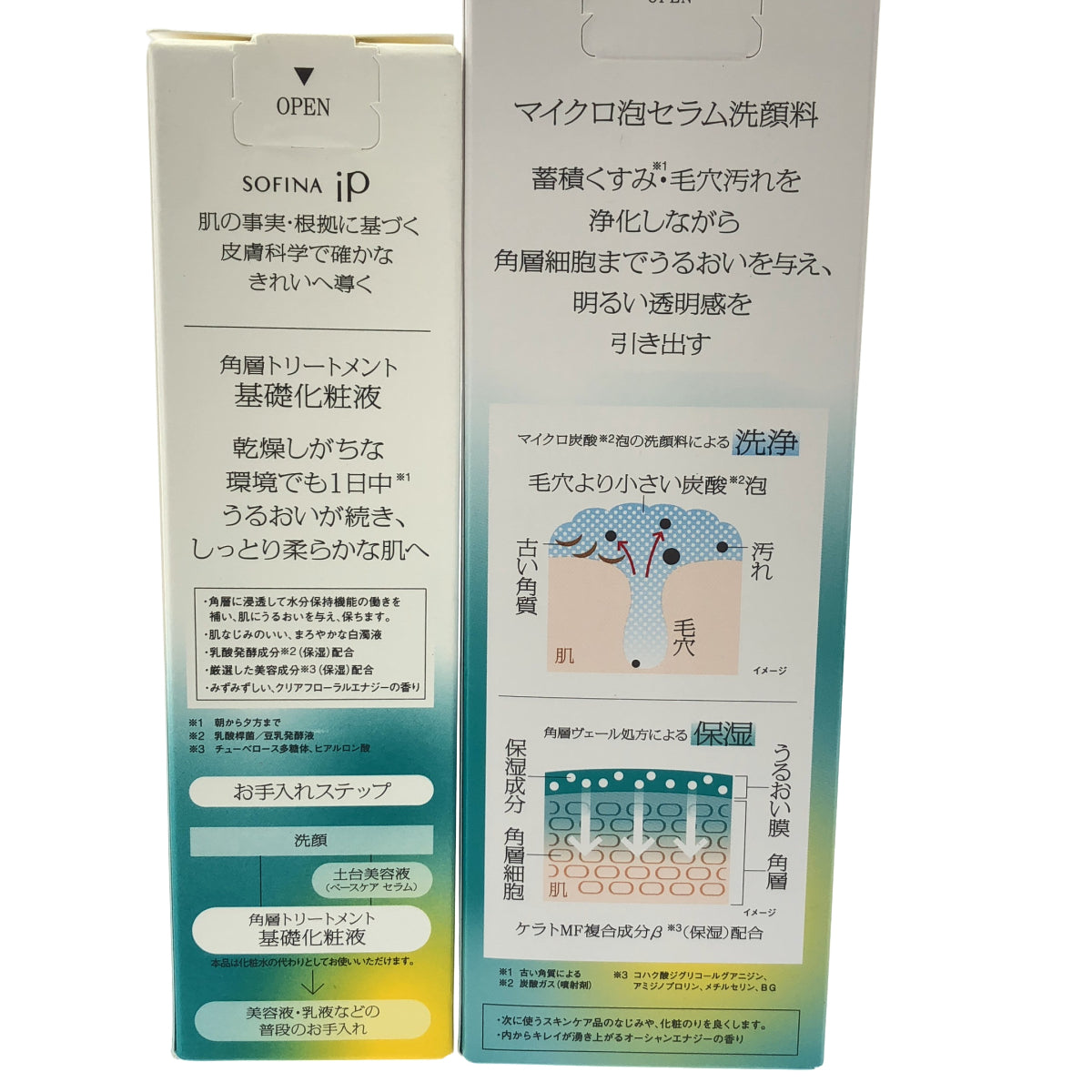 Z000 ソフィーナ IP マイクロ泡セラム洗顔料 160g & 角層トリートメント 基礎化粧液 160ml 計2本セット　ラスト1点！