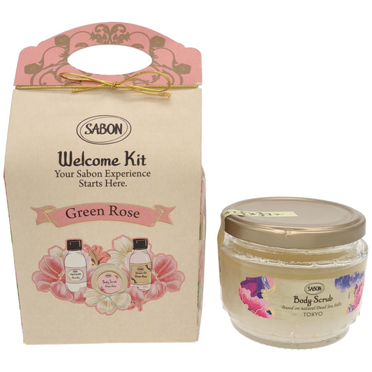 Z000 SABON ボディスクラブ 320g & シャワーオイル 100ml,ボディスクラブ 60g,シルキーボディミルク 2個セット