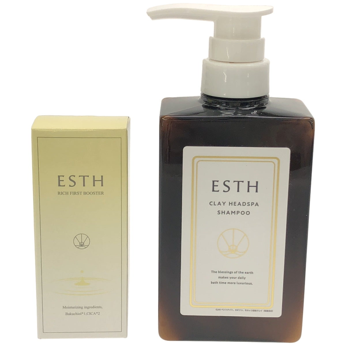 Z000 ESTH ヘッドスパシャンプー 380g & リッチファーストブースター 30ml 2個セット