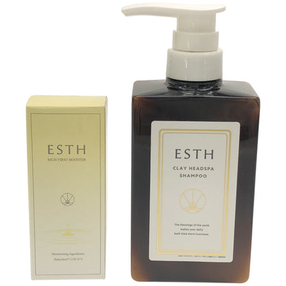 Z000 ESTH ヘッドスパシャンプー 380g & リッチファーストブースター 30ml 2個セット