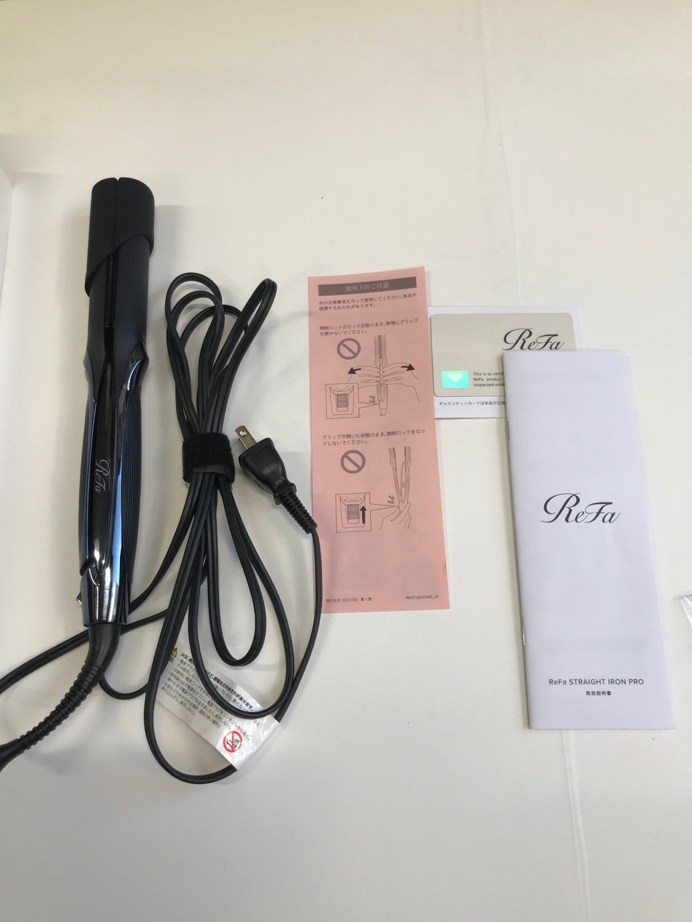 D リファストレートアイロン プロ ブラック RE-AT-03A 黒 MTG リファ ReFa STRAIGHT IRON PRO