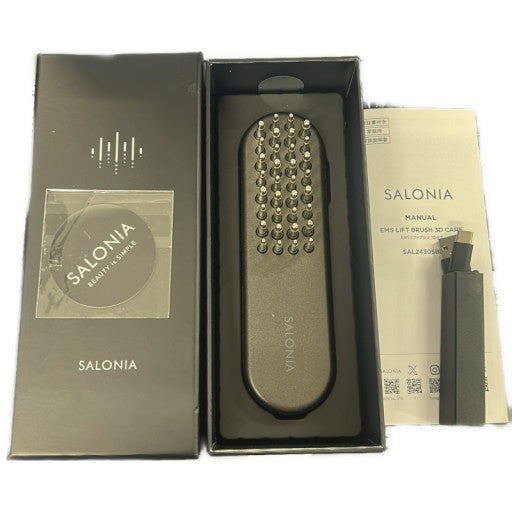 CG22 SALONIA サロニア EMSリフトブラシ 3Dケア 電気ブラシ 美顔器 リフトアップ SAL24305BK 全身ケア