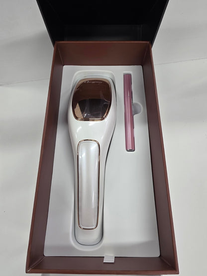 CU23 OPUS BEAUTY 03（オーパスビューティ ゼロスリー） 家庭用脱毛器 アイスクール脱毛 冷却 THRシステム オート照射 キッズ脱毛 (ピュアホワイト×ローズゴールド)