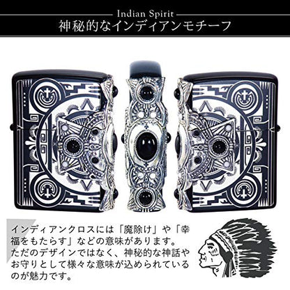 Zippo ジッポー ライター ジッポライター オイルライター インディアンスピリット BKクロス